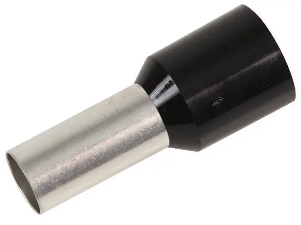 CONCORDIA TECHNOLOGIES Τερματικοί Καλύπτες 25mm² Μαύροι, Συσκευασία 50 Τεμαχίων