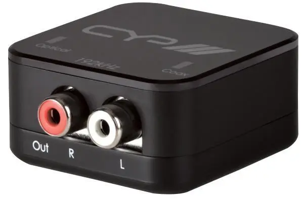 CYP Digital Audio to Stereo Audio Converter (DAC) with 192kHz Sampling