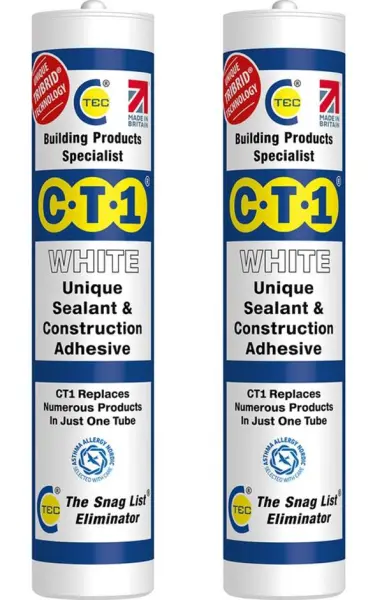 CT1 White Building Sealant & Adhesive with TRIBRID Technology (Snag Tube)