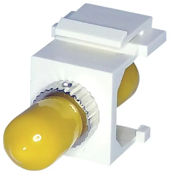 TUK Conector Keystone Fibra Simplex ST-ST, Branco