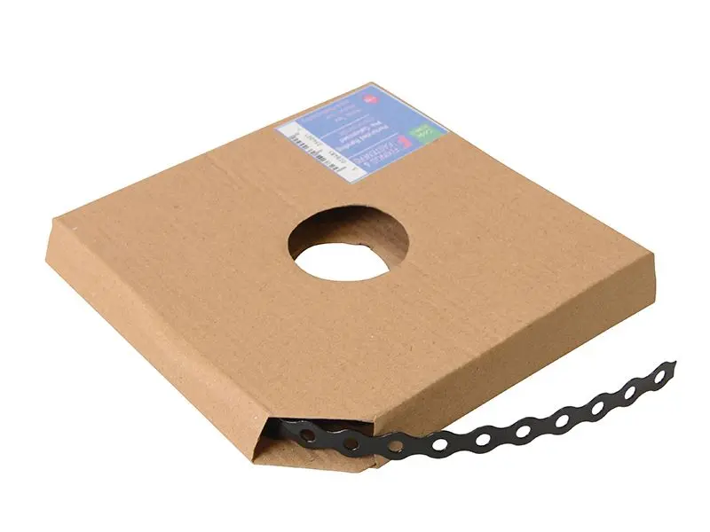 ForgeFix Black Plastic Coated Galvanised Band 12mm x 10m
