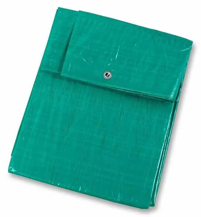 CLARKE Polyethylene Tarpaulin, Green, 8ft x 10ft