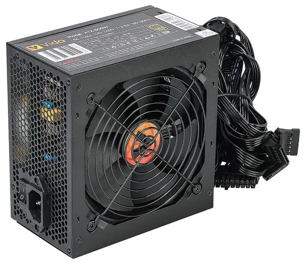 VIDA 500W 80 Plus Bronze ATX Power Supply - Bronze Black