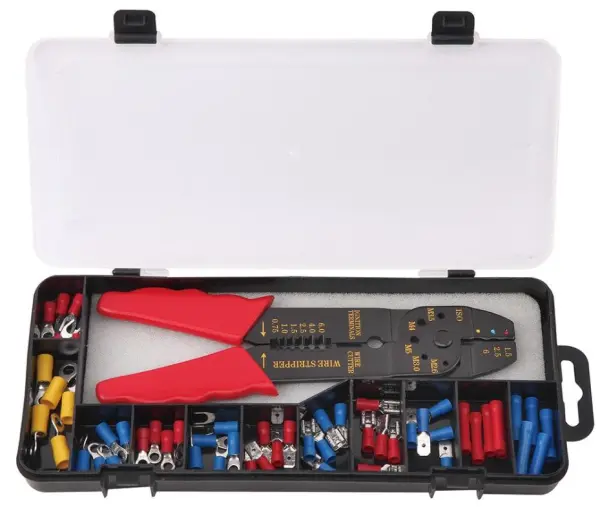 DURATOOL 66-Piece Wire Stripping, Cutting & Crimping Set