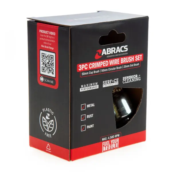 Abracs ABWBSMPACK9 軸裝鋼絲刷套裝 (3件)