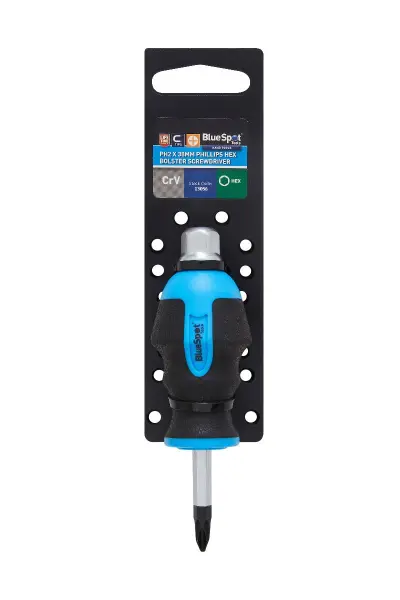 Blue Spot Tools 十字螺丝刀 PH2磁吸加硬铬钒钢 38mm