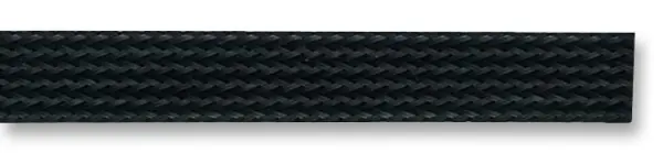 PRO POWER Funda Trenzada Extensible para Cables, Negro, 28-47mm, 10m