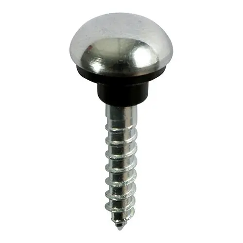 Timco Mirror Hanging Screws, Zinc Chrome Dome, 8 x 1¼ in, 200 Pack