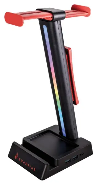 SUREFIRE Vinson N2 Seastán Ceannmhaide RGB le Mol USB 3.2