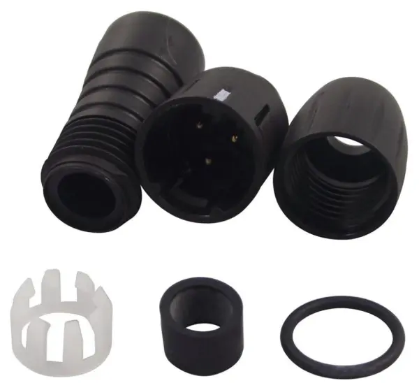 Connecteur M8 3 broches BINDER, doré, IP67