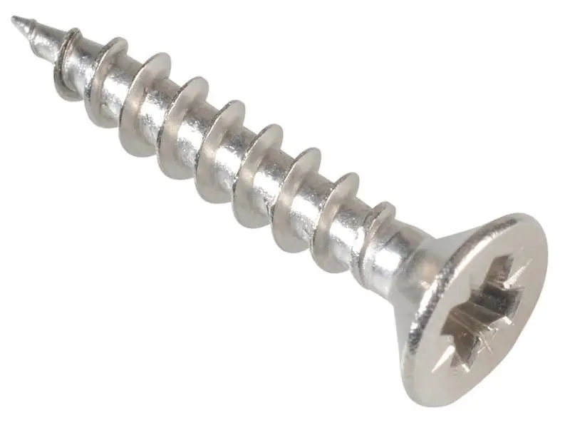ForgeFix Multi-Purpose Pozi Screw CSK ST, Stainless Steel, 3.5 x 20mm, Pack of 