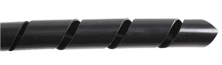 PRO POWER Black Polyethylene Spiral Cable Wrap - 50mm, 10m