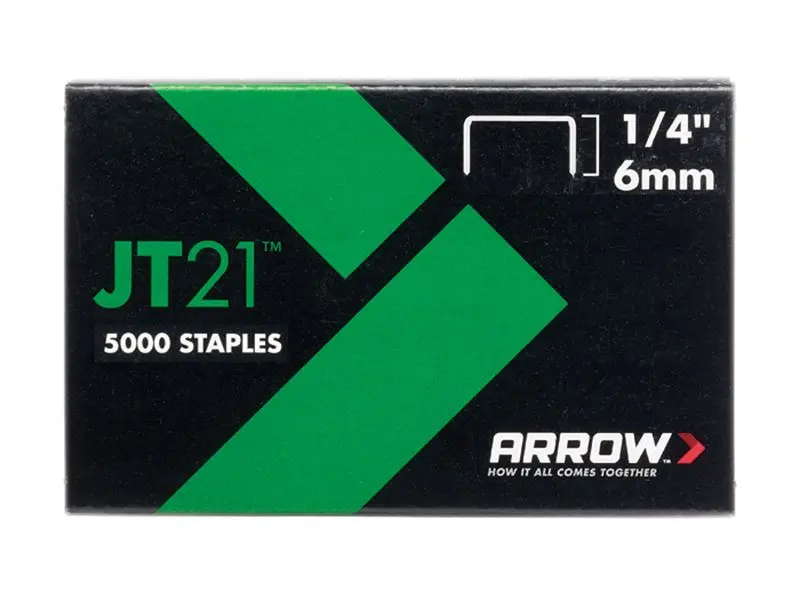 Arrow - JT21 T27 Heftklammern 6mm (1/4 Zoll) (5000 Stk.)