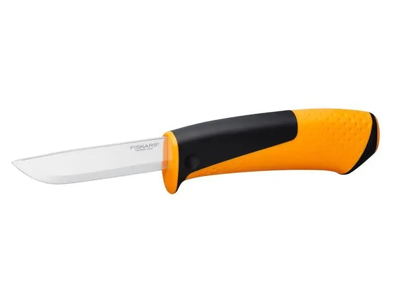 Fiskars Coltello Universale con Affilatoio, 21,5 cm