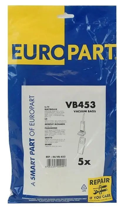 EUROPART Panasonic MC-E40 호환 진공 청소기 먼지봉투 (5팩)