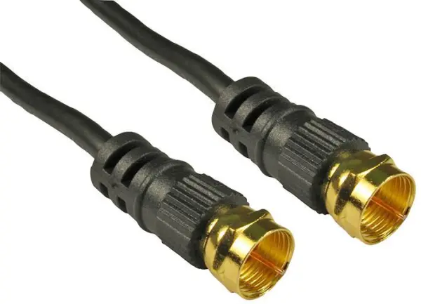 PRO SIGNAL F Plug to F Plug Satellite Cable, RG59, 2m, Black