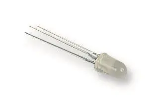 BROADCOM Green/Red Bicolour LED, T-1 3/4 (5mm), 10mA, 65°