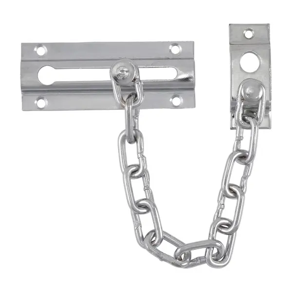 Timco Satin Chrome Door Chain, 85mm, Steel