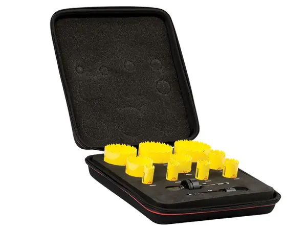 Starrett KDC10021 Deep Cut Bi-Metal Holesaw Kit, 12 Piece