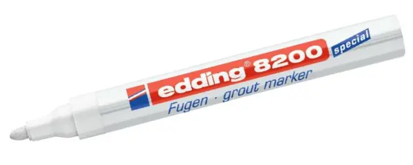 EDDING Permanent-Marker für Fugen - Weiß - Mittlere Bullet-Spitze