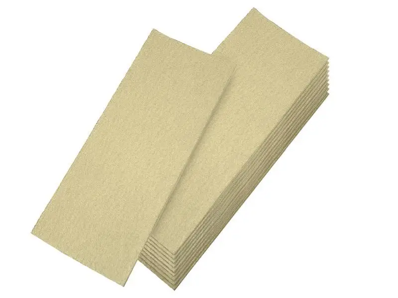 Faithfull 1/3 Orbital Sanding Sheets, Fine 120 Grit, Pack of 10