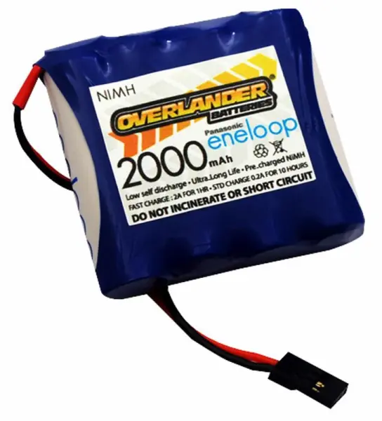 Bateria Overlander Eneloop AA 4.8V 2000mAh NiMH para RC