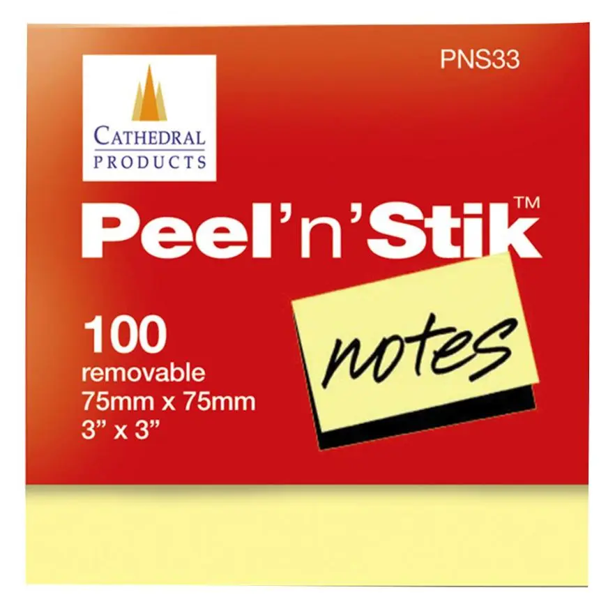 CATHEDRAL - Nota Melekit 75x75mm Peel'n'Stik - 100 Lembar (12 Pek)