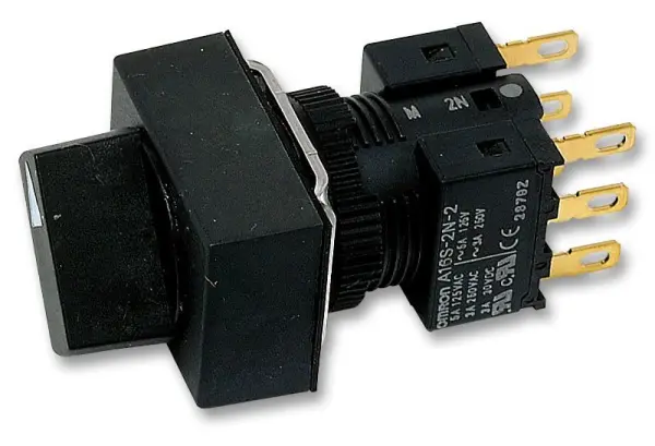 OMRON A165S Selector Switch, 2 Position, 2 Pole, 5A