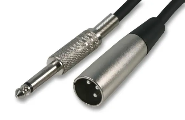 PRO SIGNAL Cavo Jack Mono 6.35mm a XLR a 3 Poli, 5m, Nero