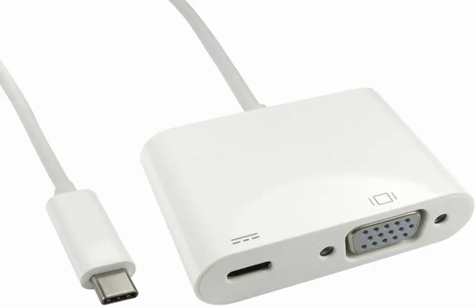 PRO SIGNAL מתאם USB-C ל-VGA עם טעינת חשמל