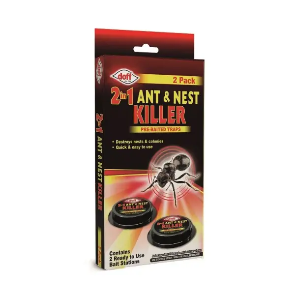Doff 2in1 Ant & Nest Killer Bait Station 2-Pack