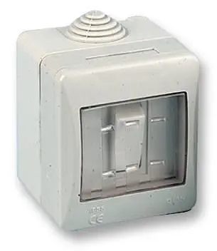 PRO ELEC Interruptor à Prova de Intempéries, 1 Gang 2 Vias, IP55