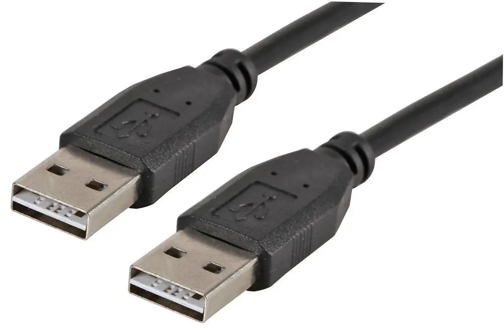 PRO SIGNAL Reversible USB 2.0 A Male to Male Cable, 1m, Μαύρο
