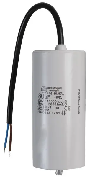 DUCATI 4.16.10 Motor Run Film Capacitor 80 µF 450 V