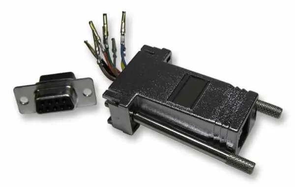 MH CONNECTORS RJ45 to 9 Way D Modular Adaptor, Single Unit