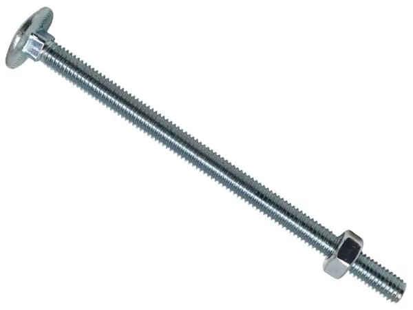 METALMATE Śruba sześciokątna z nakrętką i zabezpieczeniem ZP - M6 x 100mm, 25s.