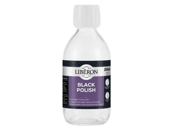 Liberon Black Polish 250ml, High-Quality French Polish