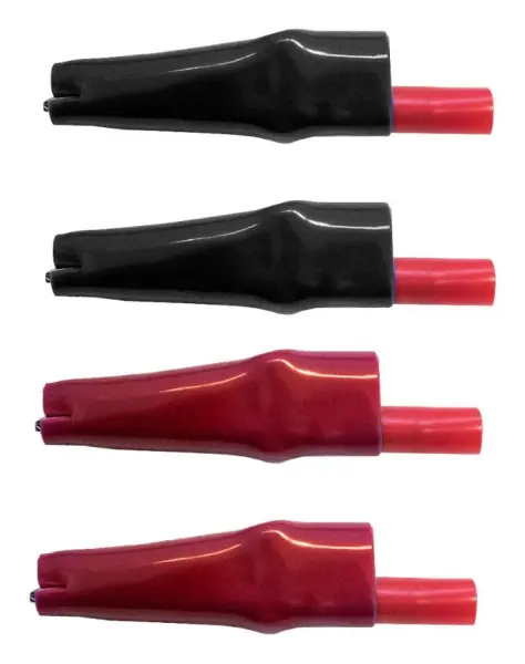 MUELLER ELECTRIC Garras Jacaré Isoladas, 10A, Pacote de 4