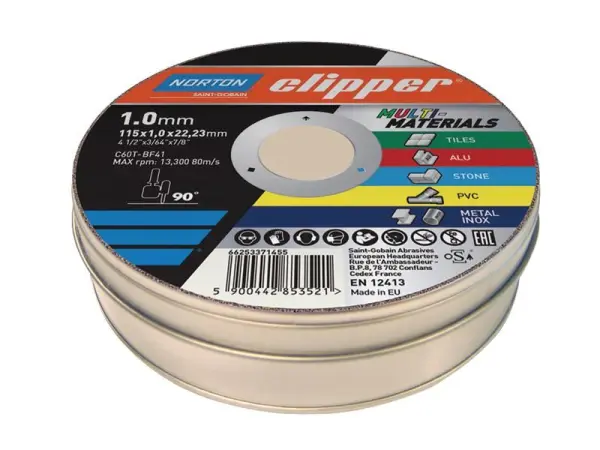 Disques de coupe multifonction Flexovit 115 mm, paquet de 10