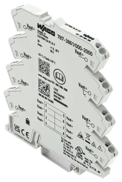 WAGO 8 Clamping Point Potential Distribution Module, 35mm DIN Rail - (24V)