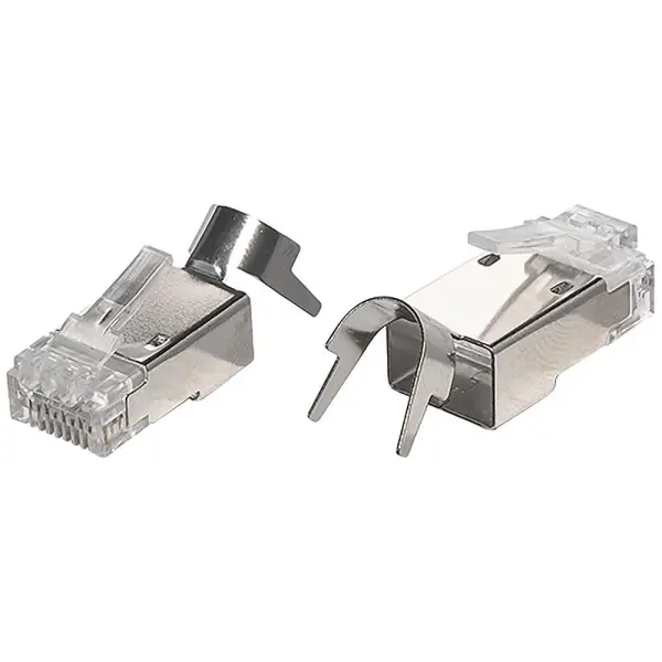 TUK Cat6a & Cat7 Shielded RJ45 Plugs, Pack of 50