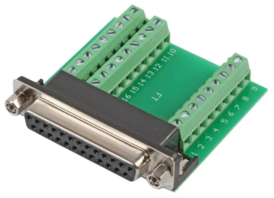 CLEVER LITTLE BOX Connettore D-Sub a 25 Pin con Terminale a Blocco