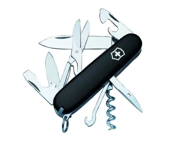 Victorinox Navaja Suiza Climber, negra, 91mm