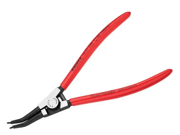 Knipex Alicates para Anillos Elásticos Externos, Punta Inclinada 45°, 40-100mm