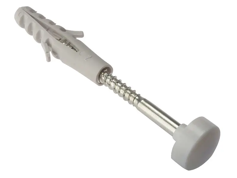 ForgeFix 廁所固定套裝 白色蓋帽 M6 x 80毫米 (1對)