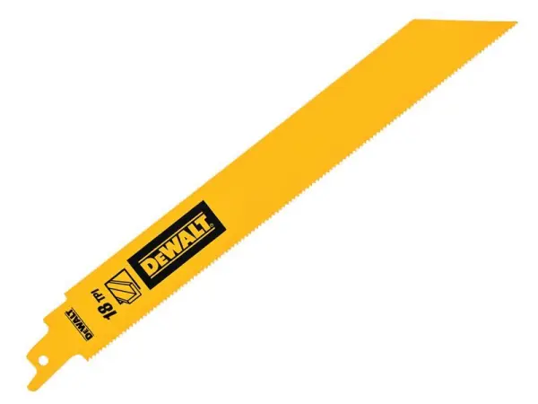 Dewalt 雙金屬往復鋸片 1吋高 228mm x 18TPI（5片裝）