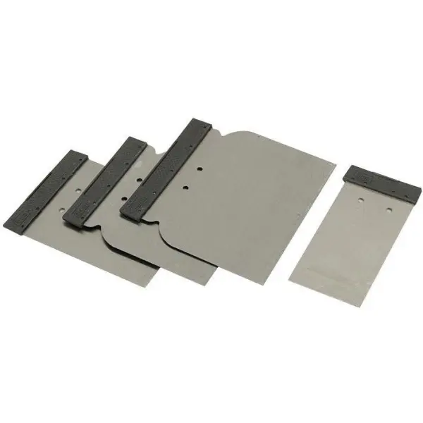 PRODEC Filling Blades Pack of 4, Steel, 50/80/100/120mm