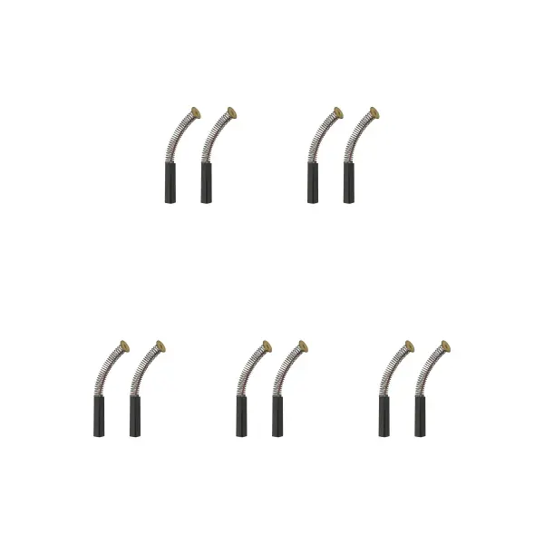 CarbonBr סט מברשות פחם למרקרים, 10 יחידות (5x5x22 מ״מ)