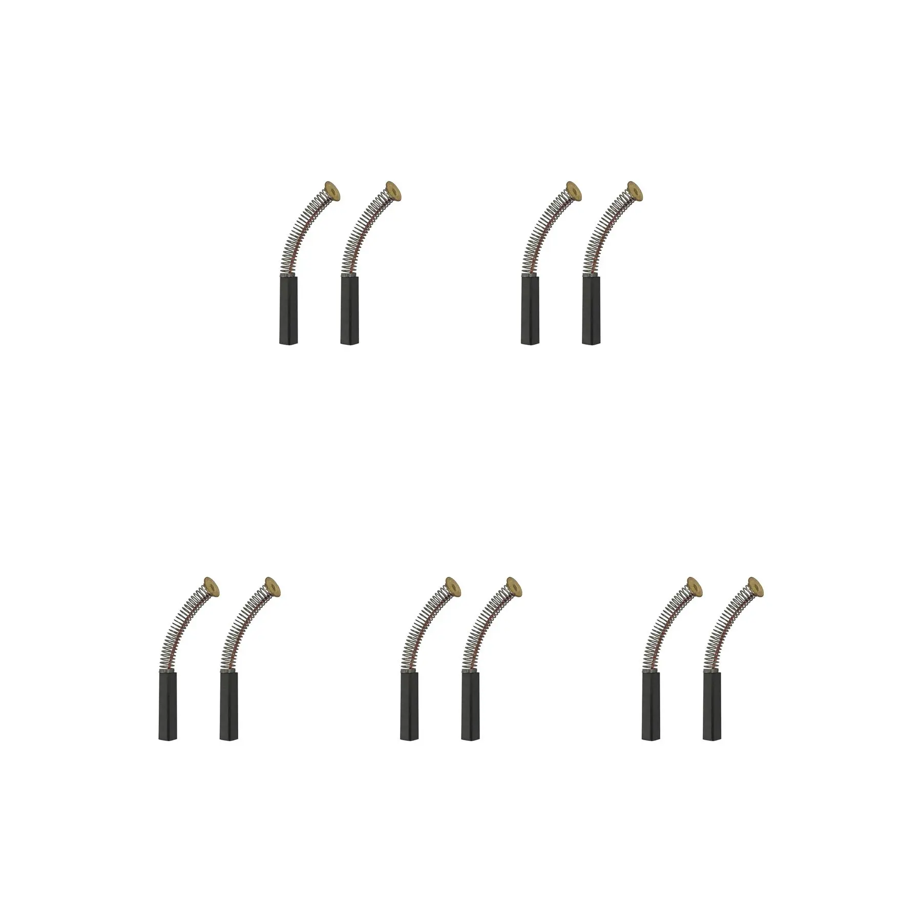 CarbonBr 10-Piece Carbon Brush Set for Mixers (5x5x22mm)