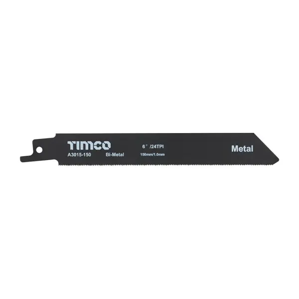 Timco Bi-Metal Reciprocating Saw Blades, 150mm (5 Pack)